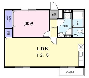 レインボーハイツの物件間取画像